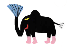 יוצרים פיל מגזרות נייר