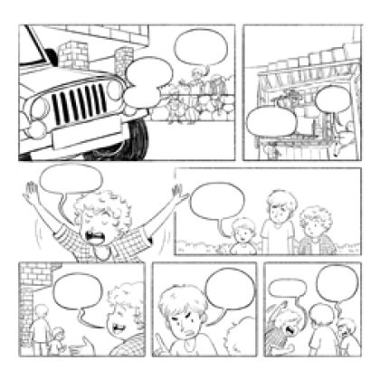 דפי צביעה – קומיקס ג'ינג'י